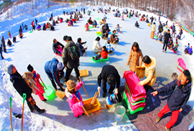 เทศกาลหิมะที่ภูเขาแทแบ็ค (Taebaek Mountain Snow Festival )