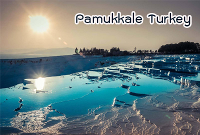 Pamukkale Turkey ปราสาทแห่งปุยฝ้าย ภูเขาแห่งสรวงสวรรค์