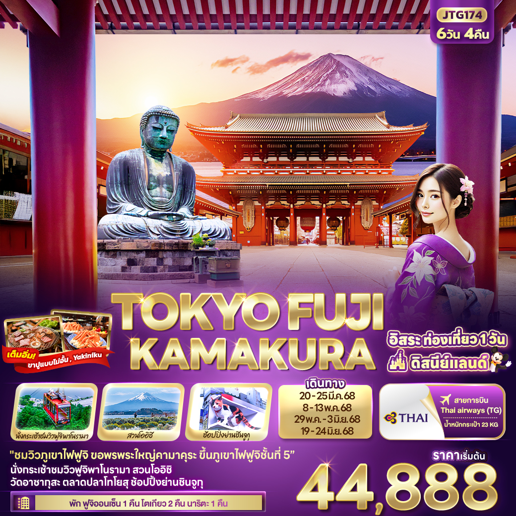 TOKYO FUJI Kamakura 6 วัน 4 คืน